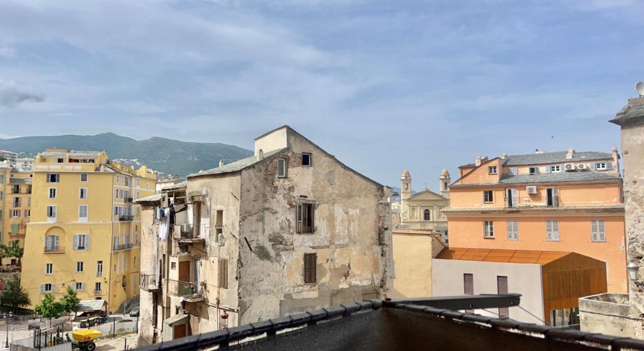 Près du Vieux port Studio terrasse vue dégagée église de Saint Jean Bastia  Exterior foto